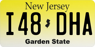 NJ license plate I48DHA