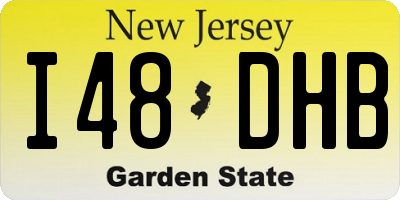 NJ license plate I48DHB