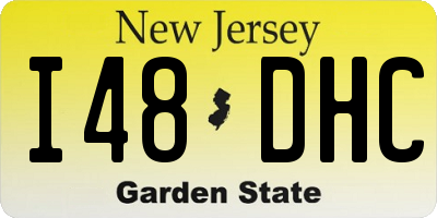 NJ license plate I48DHC