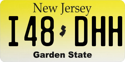 NJ license plate I48DHH