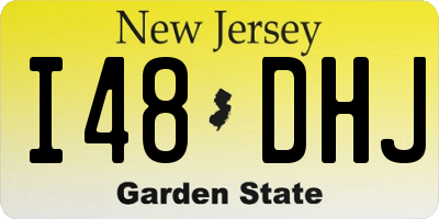 NJ license plate I48DHJ