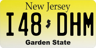 NJ license plate I48DHM