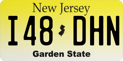 NJ license plate I48DHN