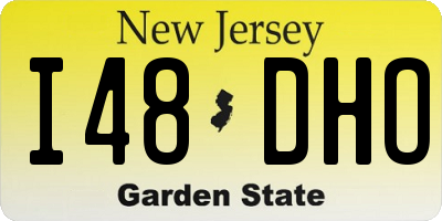 NJ license plate I48DHO