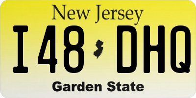 NJ license plate I48DHQ