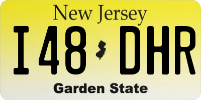 NJ license plate I48DHR