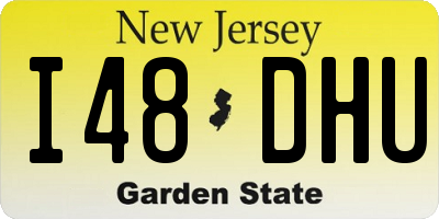 NJ license plate I48DHU
