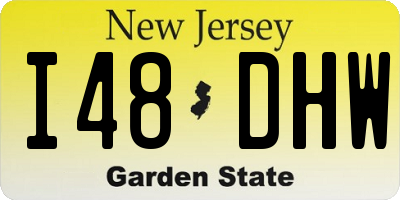 NJ license plate I48DHW