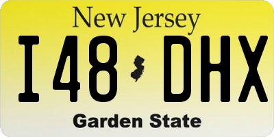 NJ license plate I48DHX