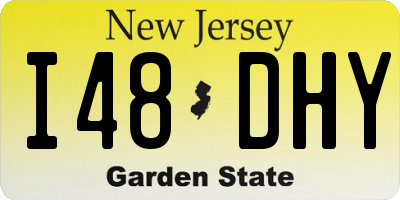 NJ license plate I48DHY