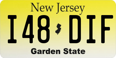 NJ license plate I48DIF