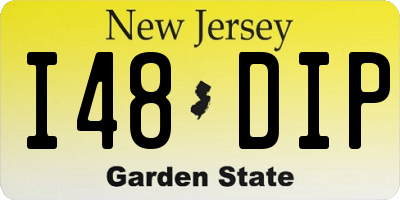 NJ license plate I48DIP