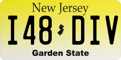 NJ license plate I48DIV