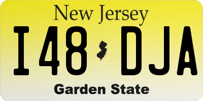 NJ license plate I48DJA