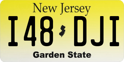 NJ license plate I48DJI