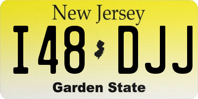 NJ license plate I48DJJ