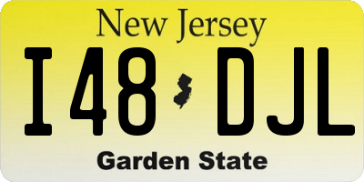 NJ license plate I48DJL
