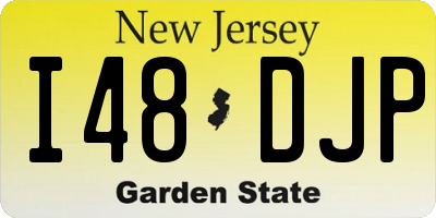 NJ license plate I48DJP