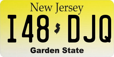 NJ license plate I48DJQ