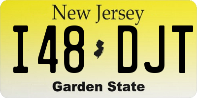 NJ license plate I48DJT