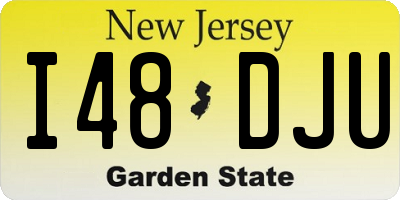 NJ license plate I48DJU