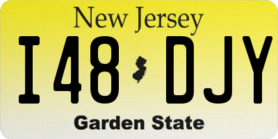 NJ license plate I48DJY