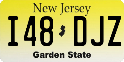 NJ license plate I48DJZ