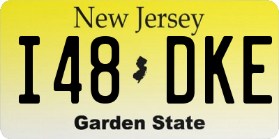 NJ license plate I48DKE