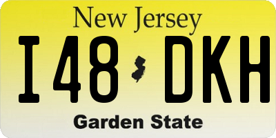 NJ license plate I48DKH