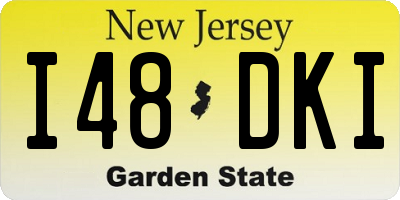 NJ license plate I48DKI