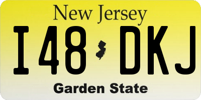 NJ license plate I48DKJ