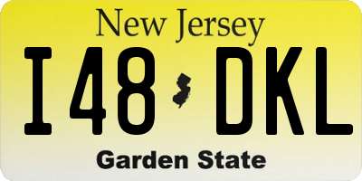 NJ license plate I48DKL