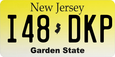 NJ license plate I48DKP