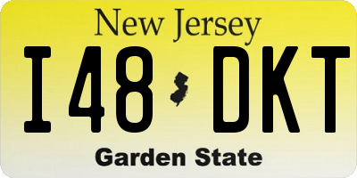 NJ license plate I48DKT