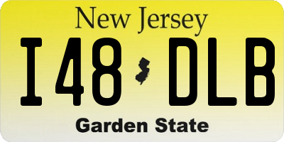 NJ license plate I48DLB