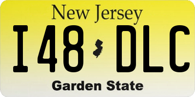 NJ license plate I48DLC