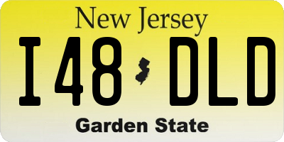 NJ license plate I48DLD