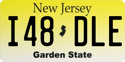 NJ license plate I48DLE