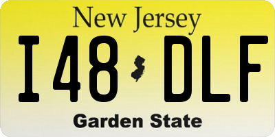 NJ license plate I48DLF