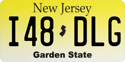 NJ license plate I48DLG