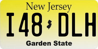 NJ license plate I48DLH