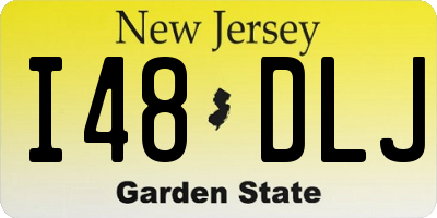 NJ license plate I48DLJ