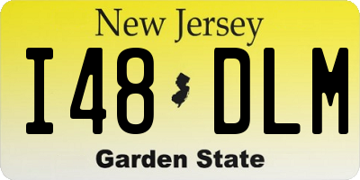 NJ license plate I48DLM