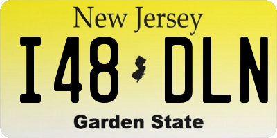 NJ license plate I48DLN
