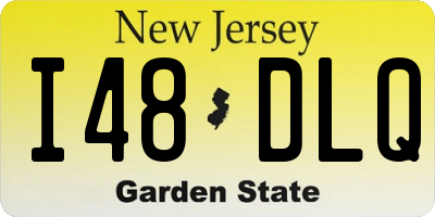NJ license plate I48DLQ