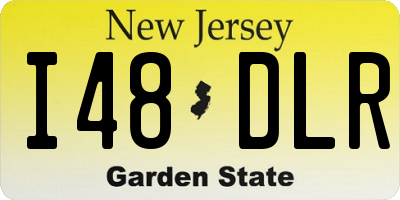 NJ license plate I48DLR