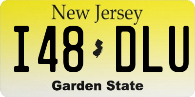 NJ license plate I48DLU
