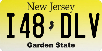 NJ license plate I48DLV