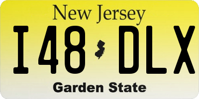 NJ license plate I48DLX