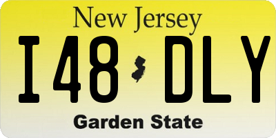 NJ license plate I48DLY